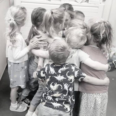 Children hugging